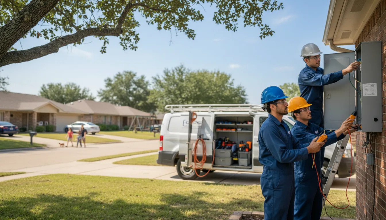 Certified electrician providing emergency electrical services in Breeding, KY